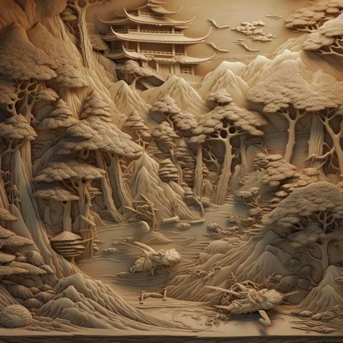 نموذج ثلاثي الأبعاد لآلة CNC 3D Art 